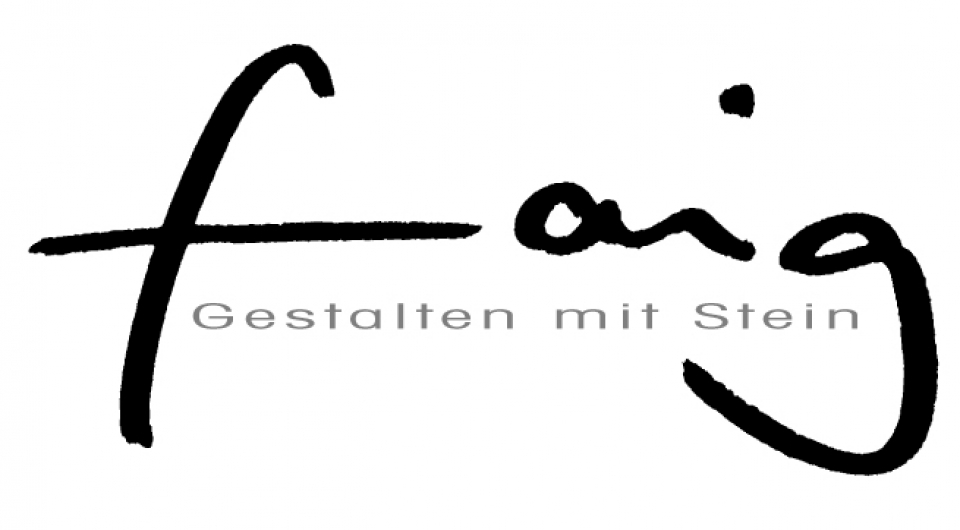 Logoentwicklung für Steinmetz faig in Rain am Lech von Werbeagentur Kontur Freudenstadt Schwarzwald 