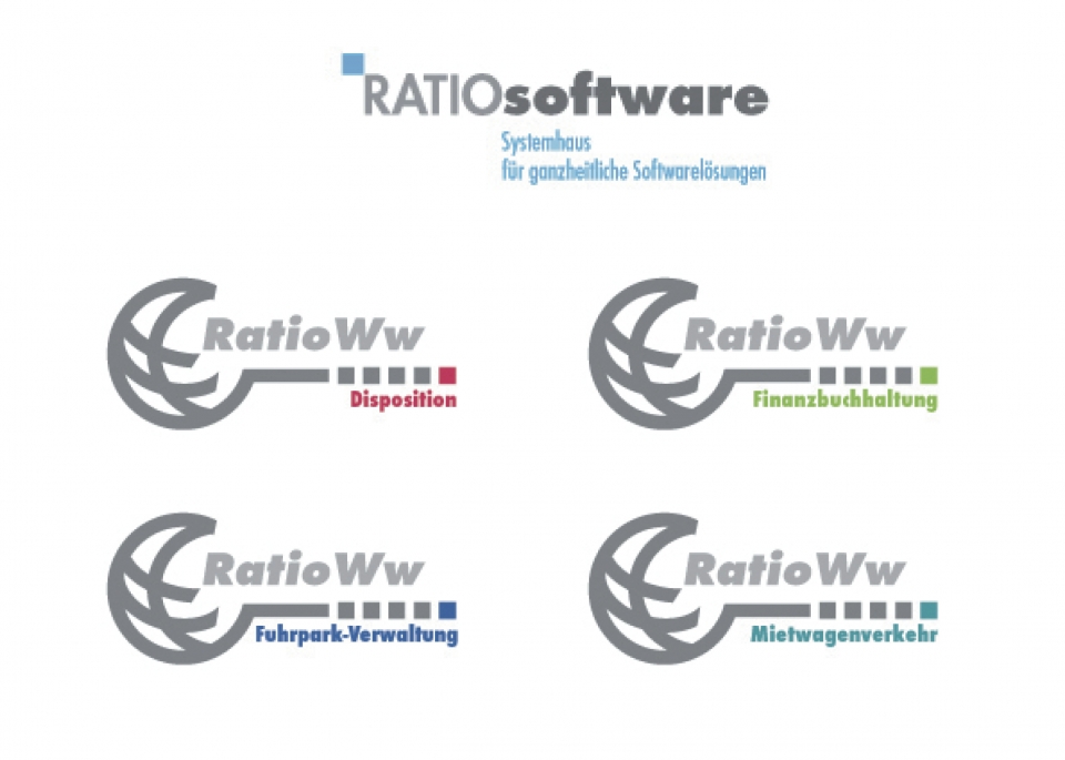Logoentwicklung für ratiosoftware aus Ehingen a.D. von Werbeagentur KONTUR aus Freudenstadt